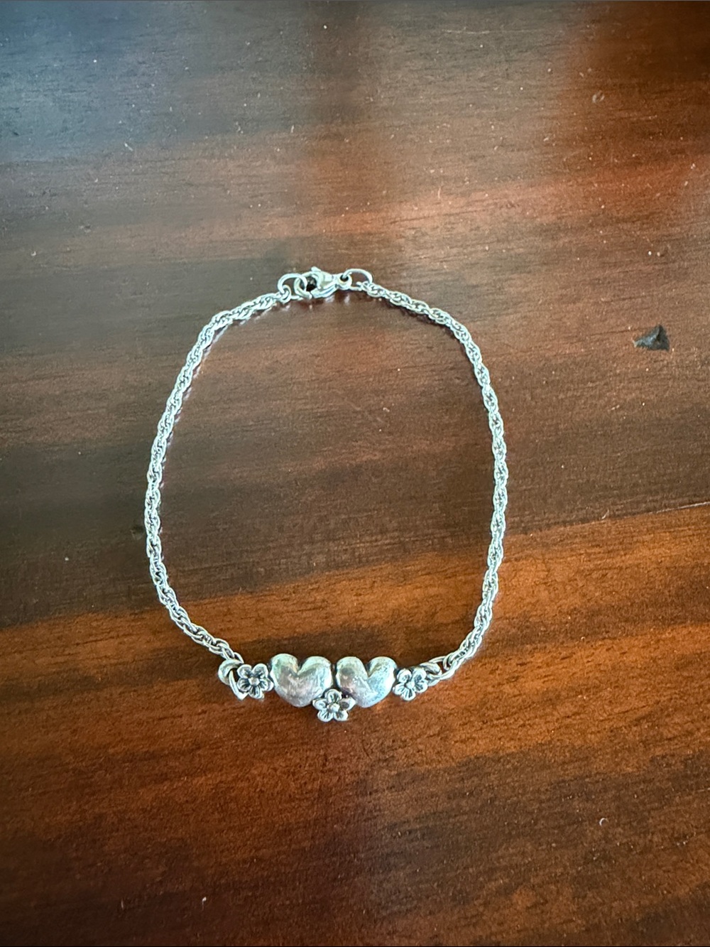 Retired James Avery Heart & Flower Bracelet